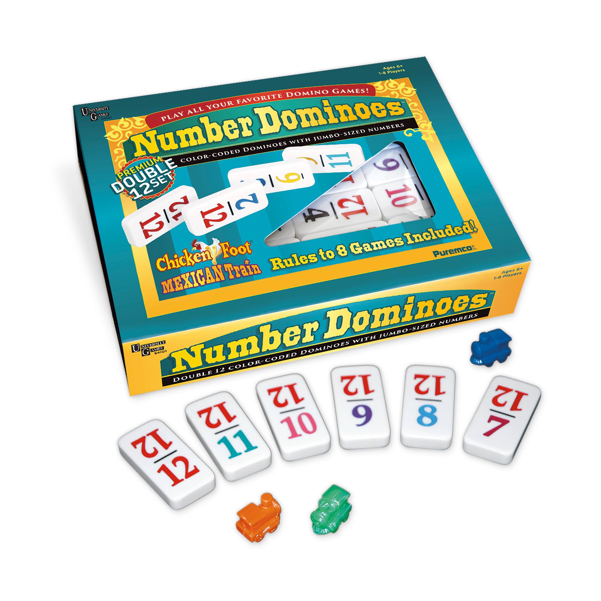 Puremco Number Dominoes™ Premium Double 12 Set